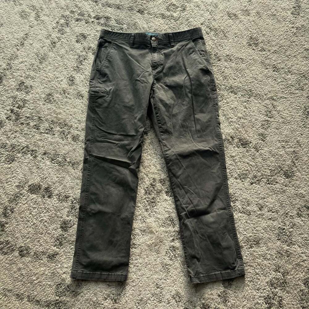 Vintage 1948 Charcoal Gray Utility Canvas Cargo Chinos 34x30